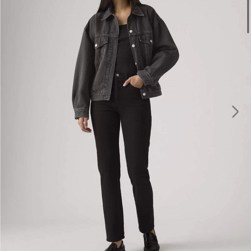 Levi's Black Wedgie Straight Leg Women's Jeans